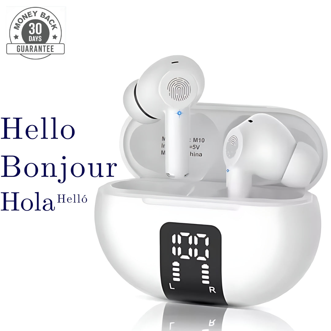 B11 Translator Earbuds – Real-Time Translation in 144 Languages with Noise Cancelling