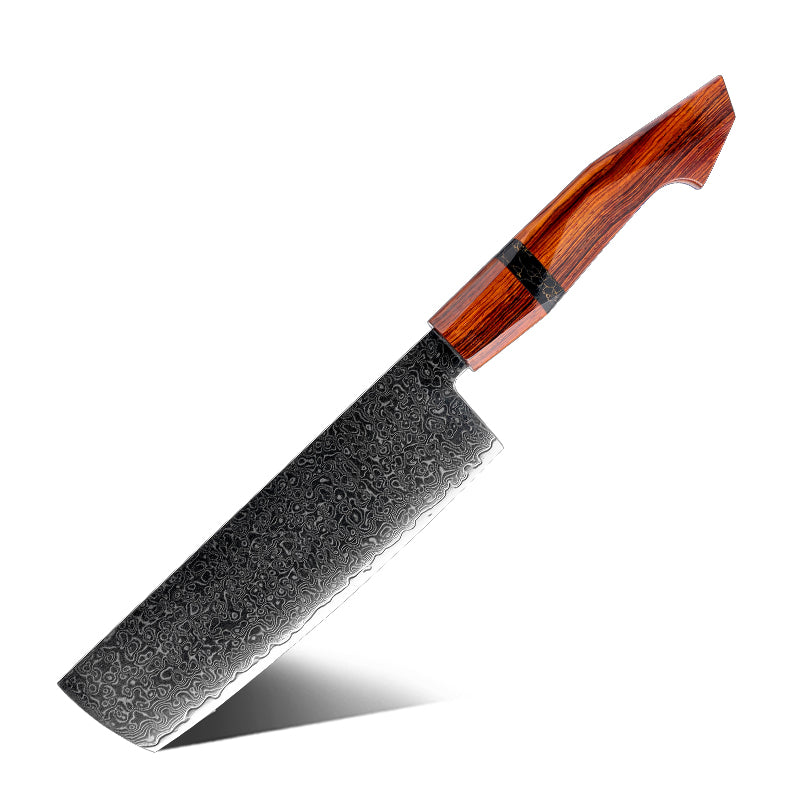 Heritage (遺産) Damascus Steel - 7 Inch Nakiri Chef's Knife