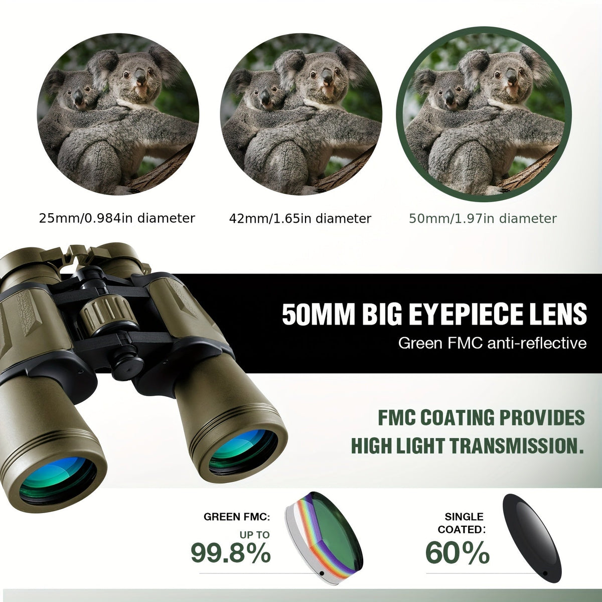 Binoculars Hunting Gear 10X Magnification