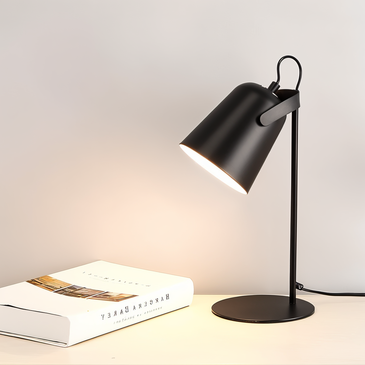 Adjustable Nordic Table Lamp – Stylish Desk Light with Rotating Head