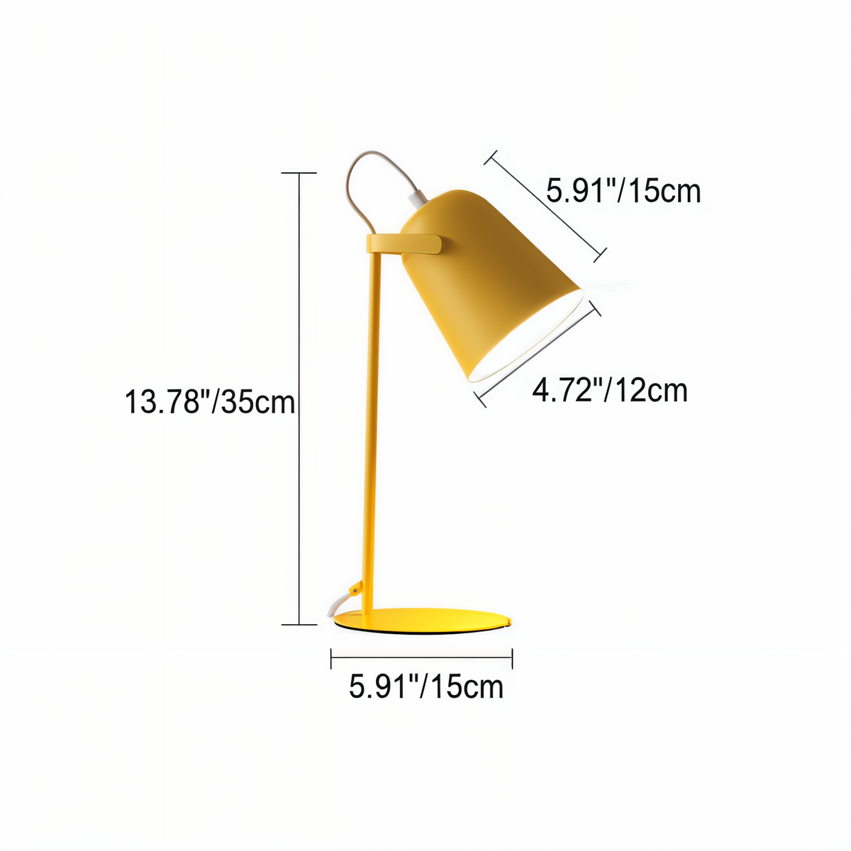 Adjustable Nordic Table Lamp – Stylish Desk Light with Rotating Head