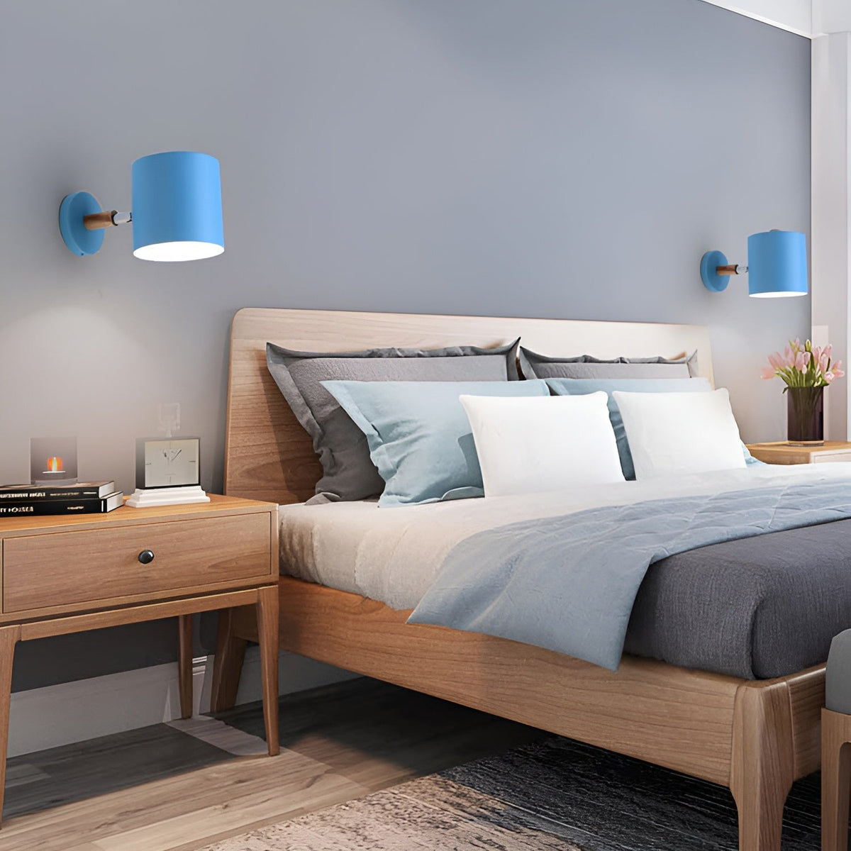 Adjustable Wall Lamp with Scandinavian Pastel Design