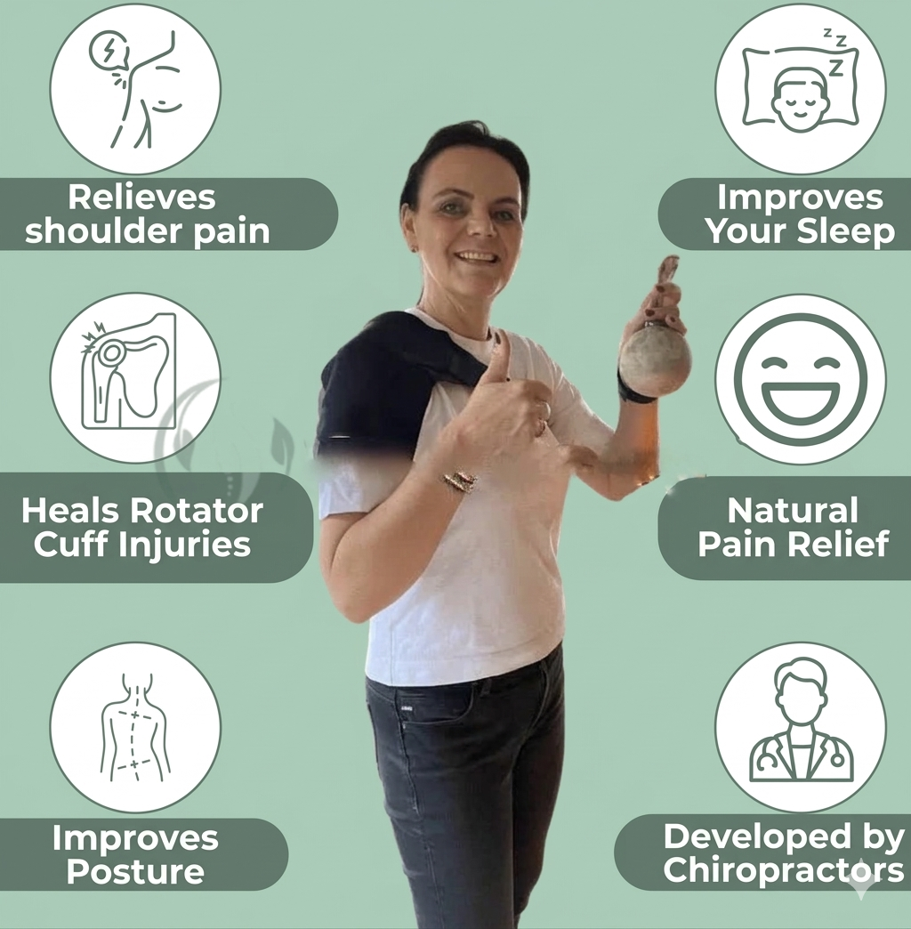 Adjustable Compression Shoulder Brace for Pain Relief - Breathable Neoprene Support Sleeve for Rotator Cuff, Dislocation, and Joints