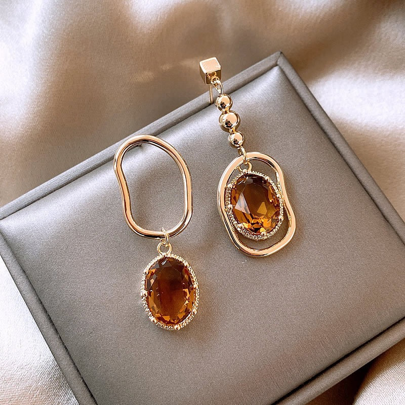 French Vintage Asymmetrical Earrings