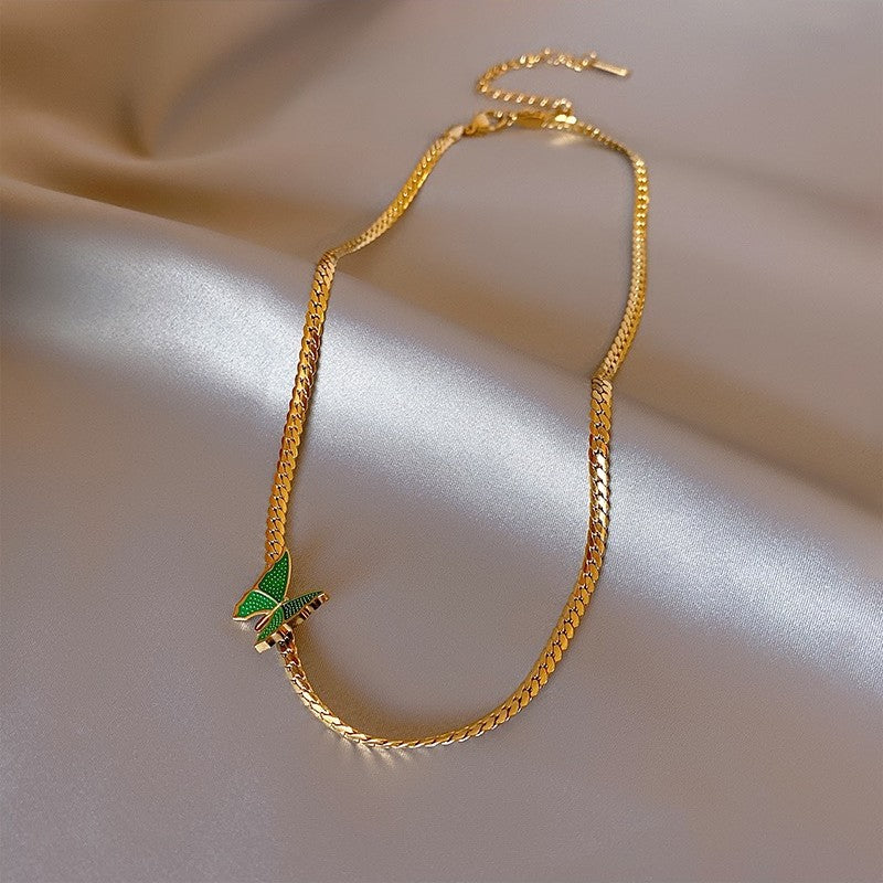 Green Butterfly Choker