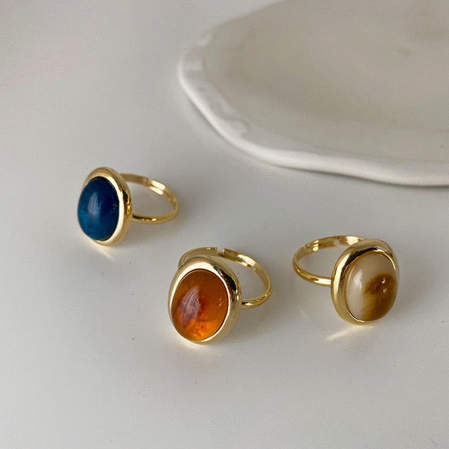 Oval Resin Ring