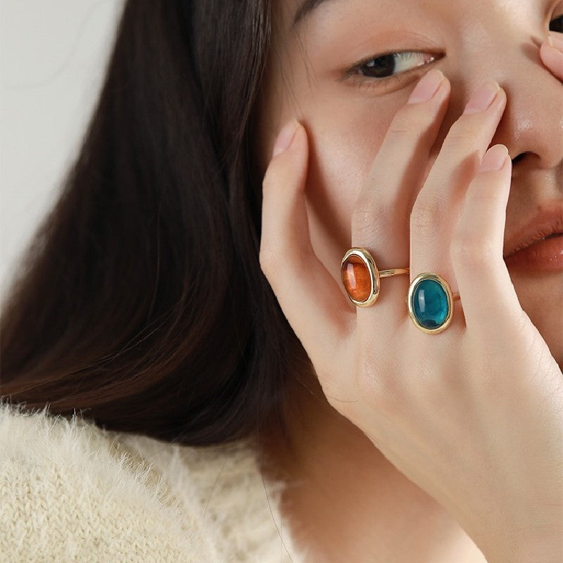 Oval Resin Ring