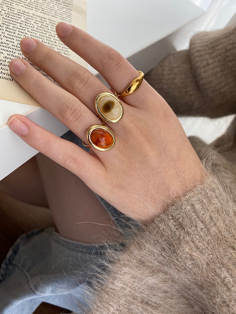 Oval Resin Ring