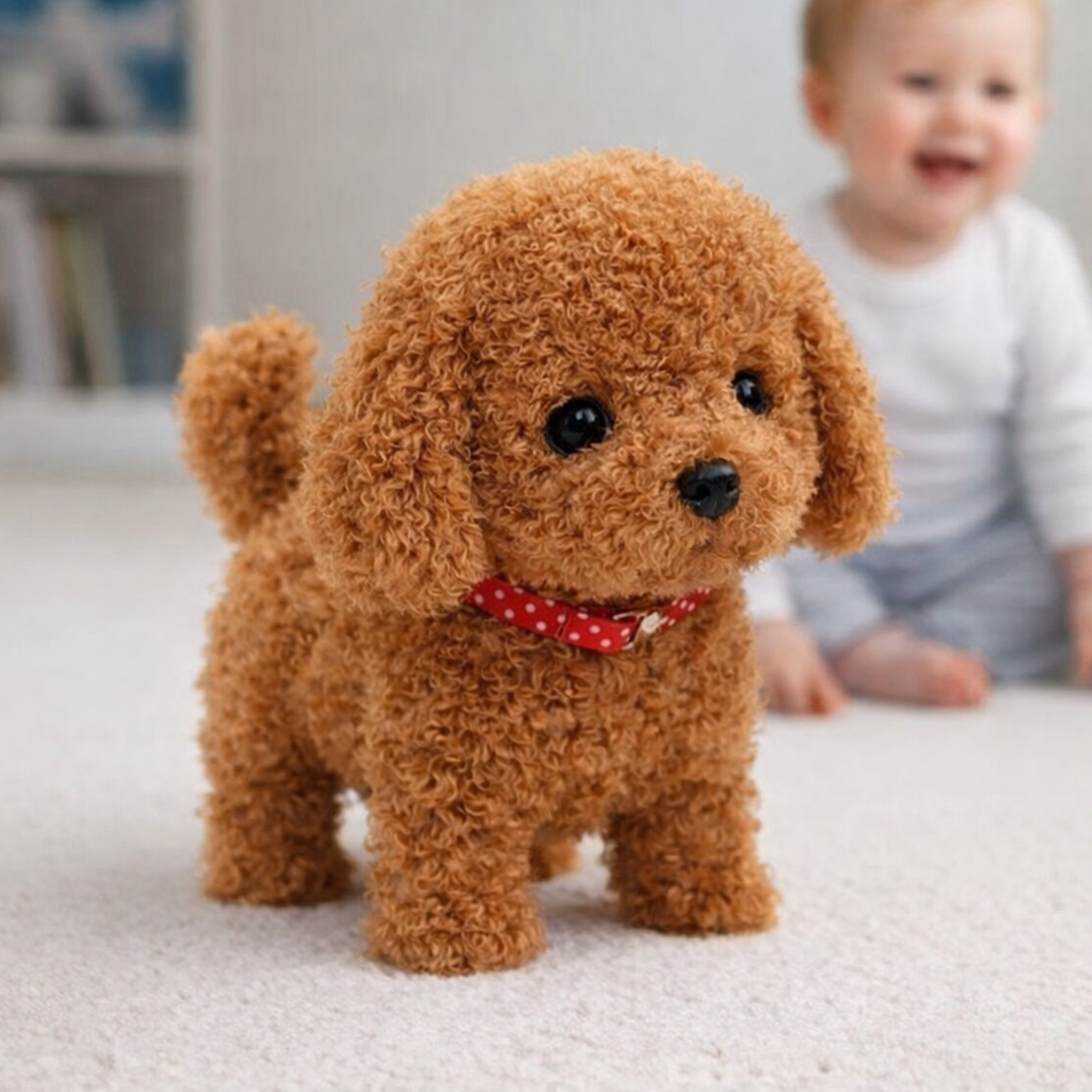 Interactive Robot Dog Plush Puppy Toy Realistic Movement