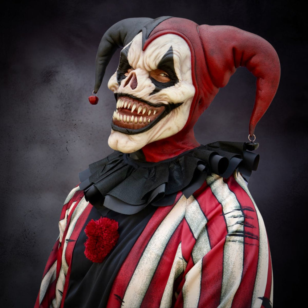 Clown Mask Dark Carnival Jester Full Head Design