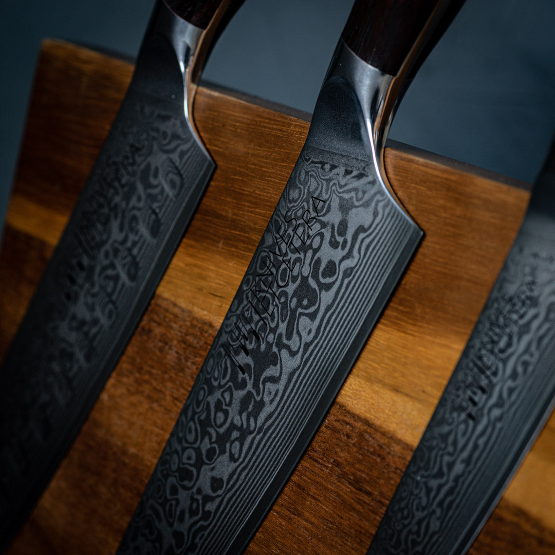 Acacia Wood Magnetic Knife Stand