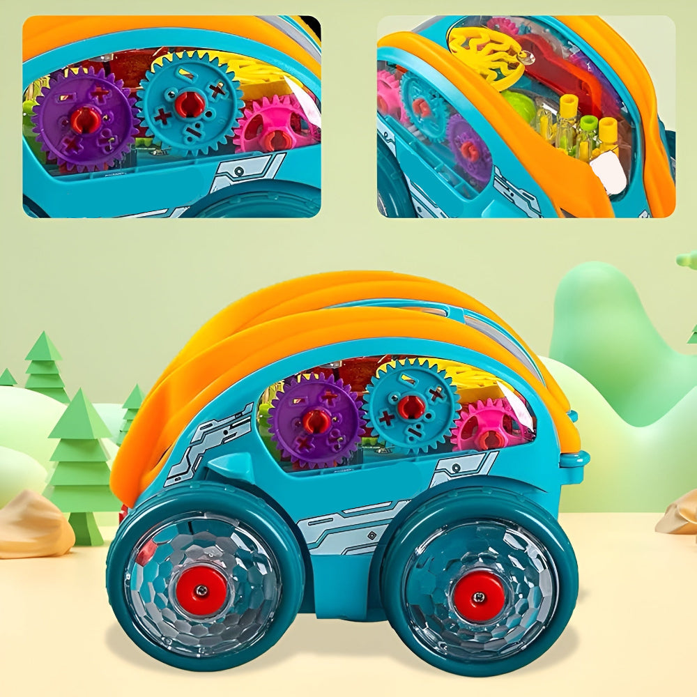 Kids Dynamic LED Lights Musical Stunt Toy Car