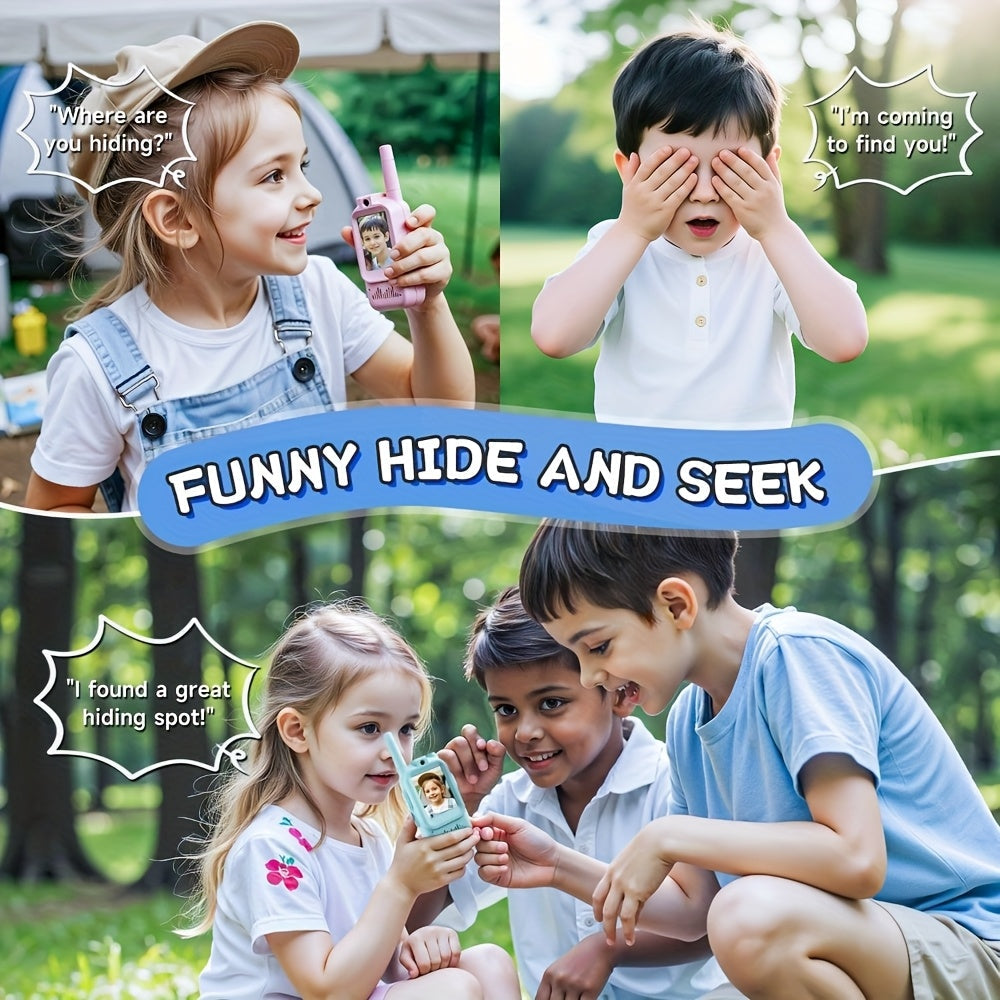 Kids Walkie Talkies Two-Way Camera Gift Set Video Chat Function Toy