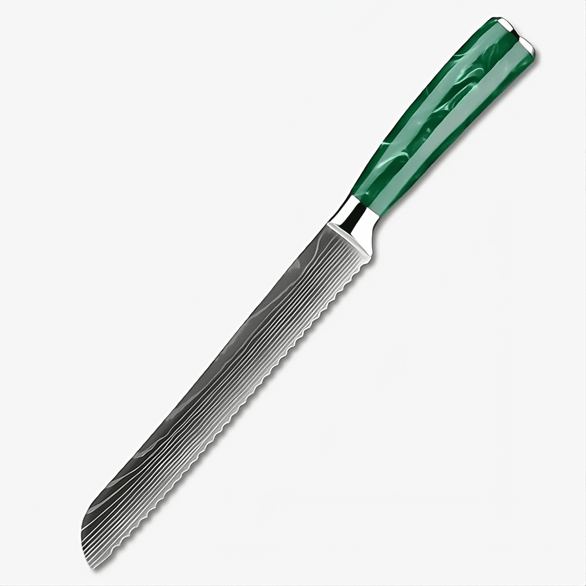 Kitakami 8″ Damascus Pattern Bread Knife パン切りナイフ