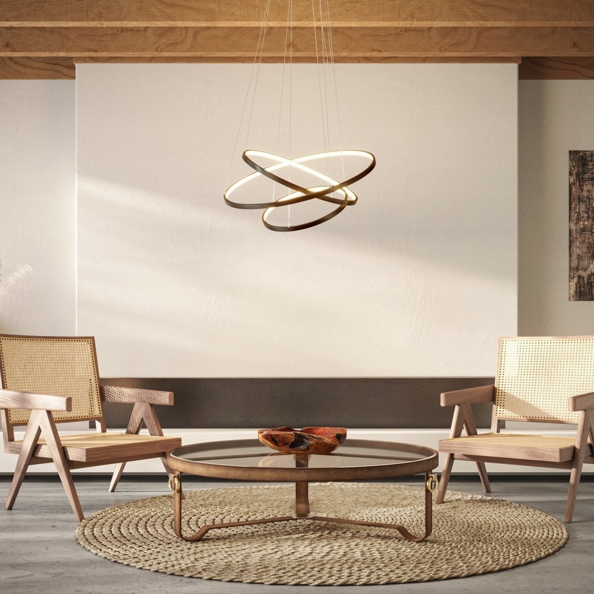 LED Modern Ring Ceiling Light Dimmable