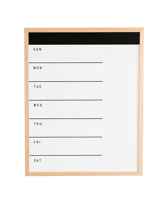 Block Compact Weekly Calendar