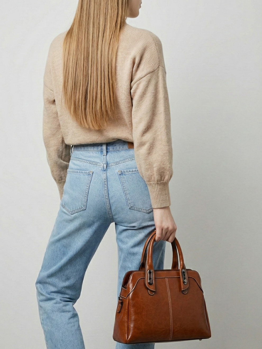 Ladies leather work bag | MODENA