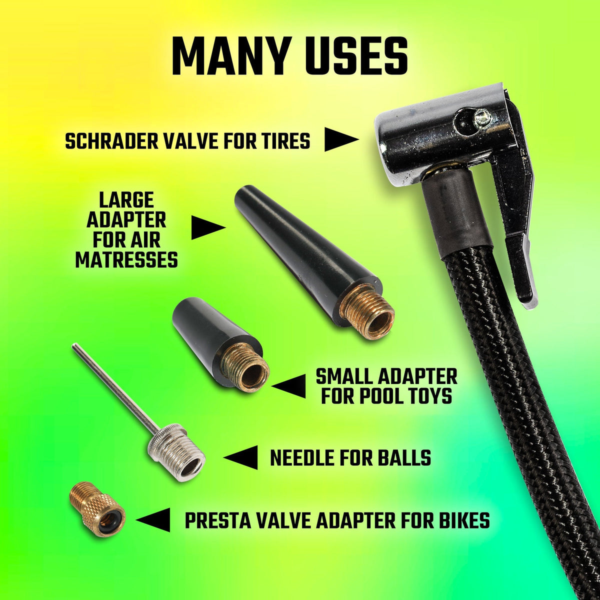 Cordless Digital Air Inflator - Portable & Fast Tire Inflator for Cars, Bikes, and More