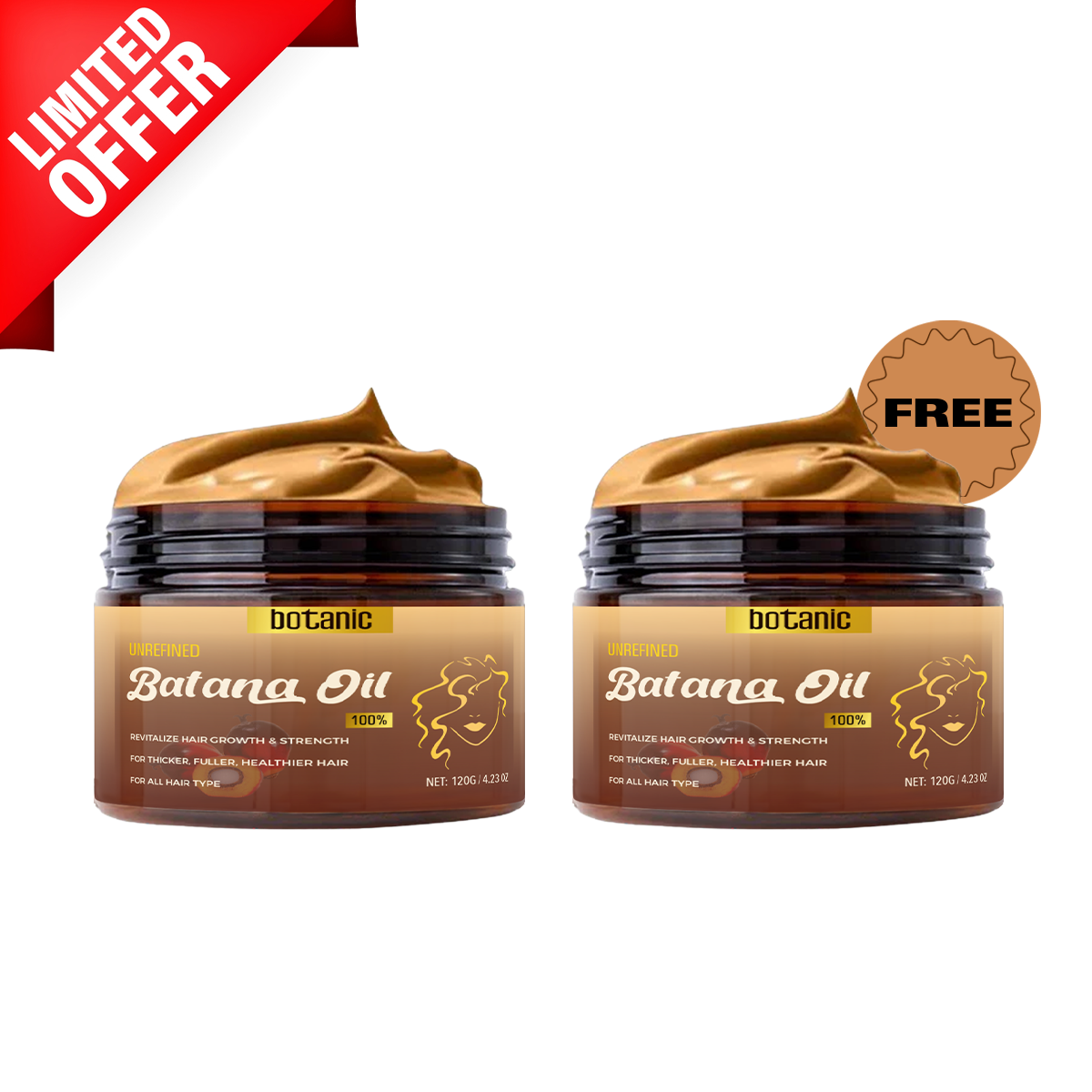 Avichic™ Batana Hair Growth Oil – 100% Unrefined Natural Formula for Thicker, Fuller Hair | 120ml