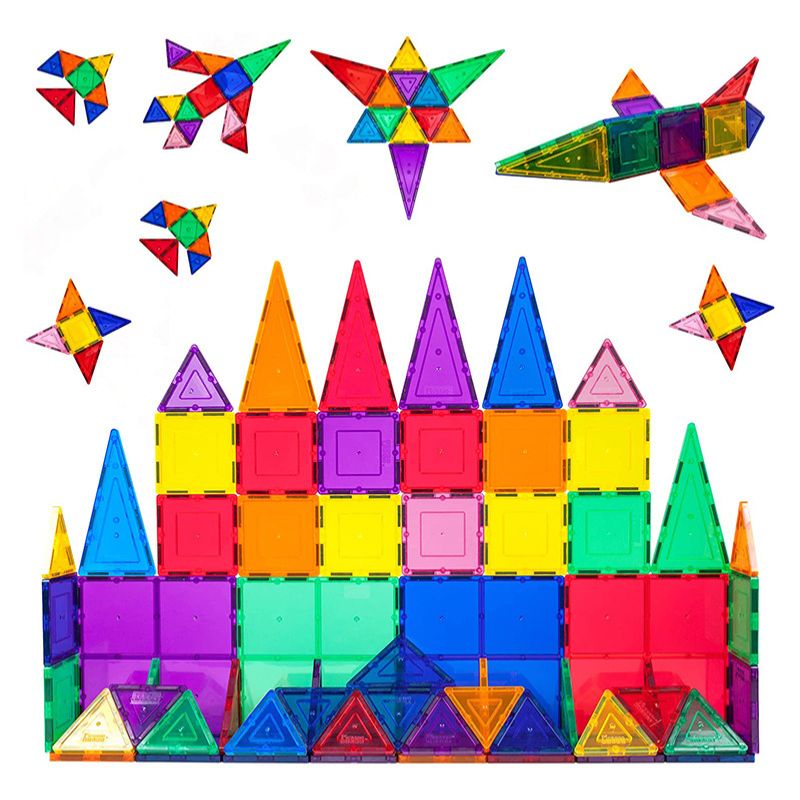 Magnetic Building Tiles Transparent Blocks Toy