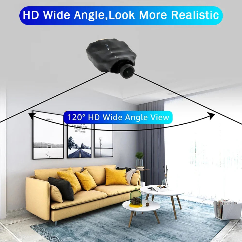 Mini WiFi Security Camera 4K Ultra HD Motion Detection Home Monitor