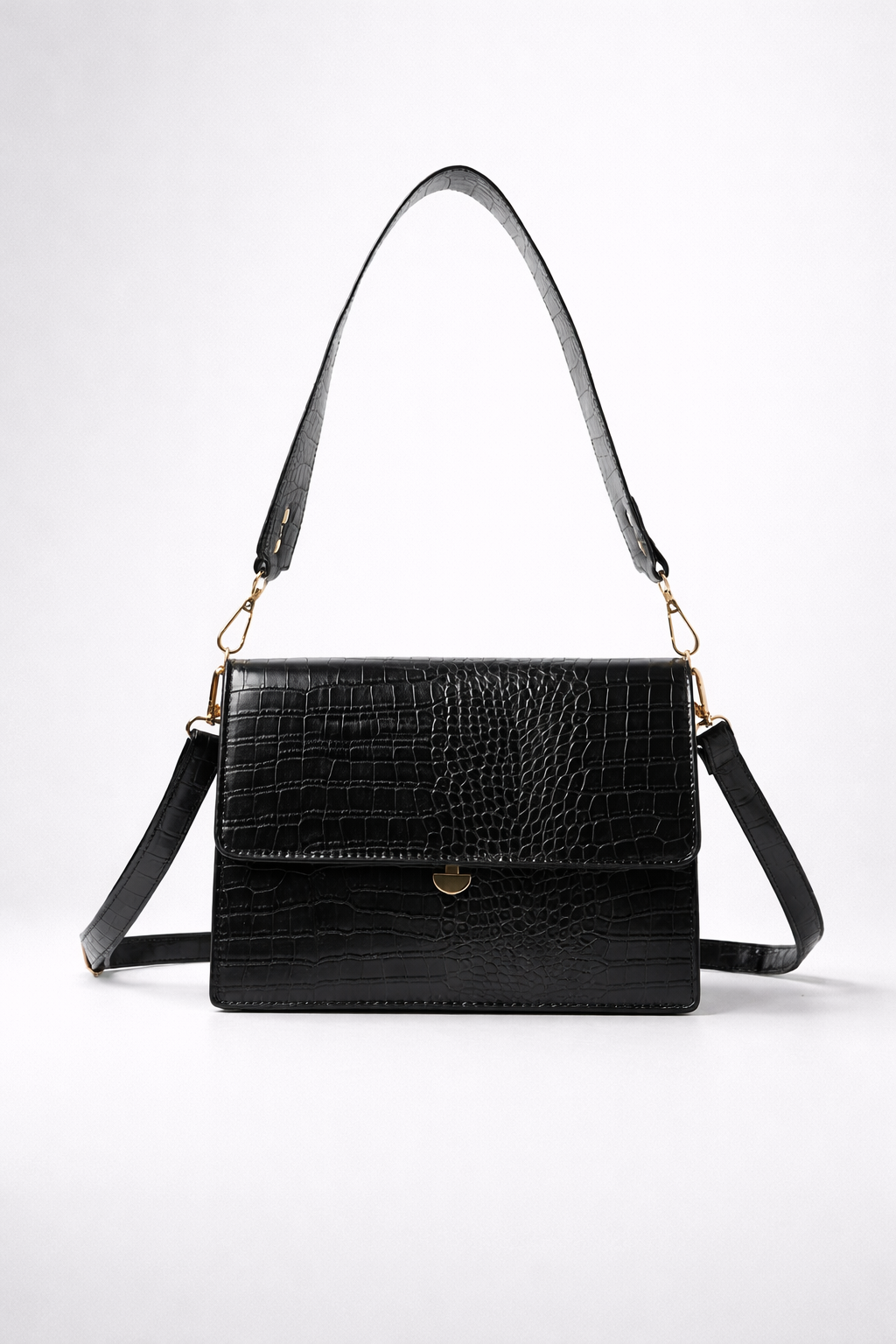 Mini black crossbody bag for work | PADOVA