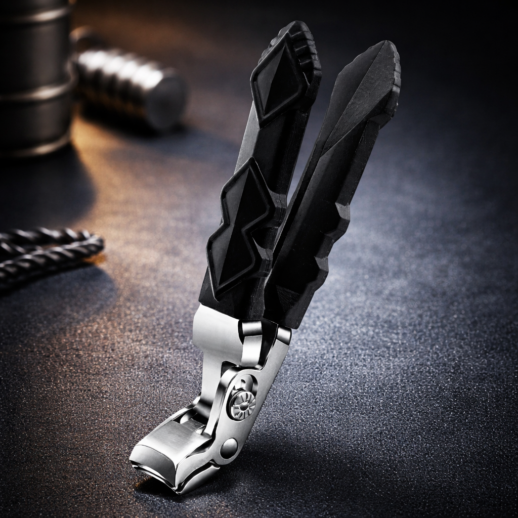 Nail Clippers Heavy Duty Wide Jaw Curved Blade Trimmer