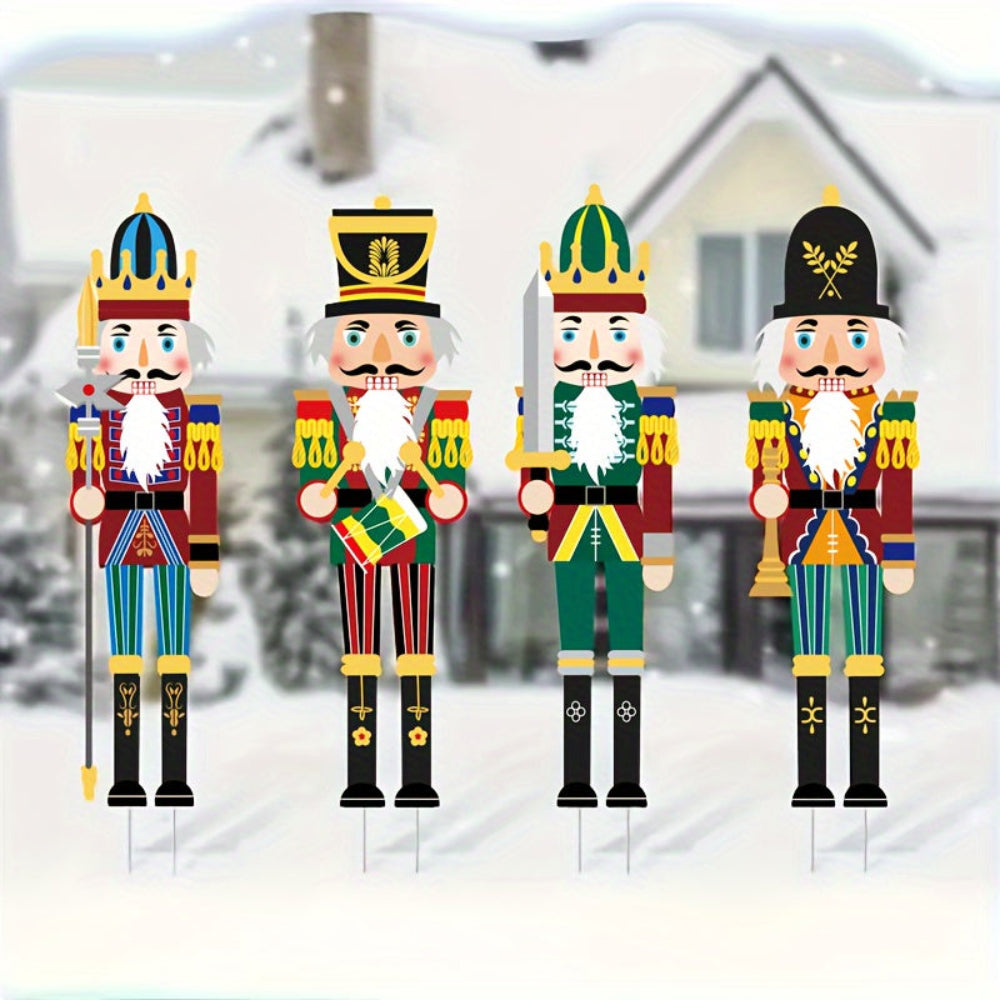 Outdoor Christmas Decorations Nutcracker Soldiers Yard Display