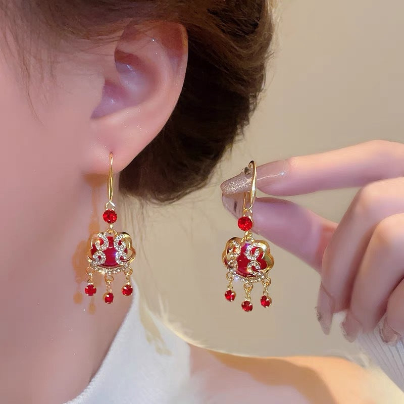 Auspicious Clouds Wrapped in Sun Earrings -- （May luck and sunshine be with you）