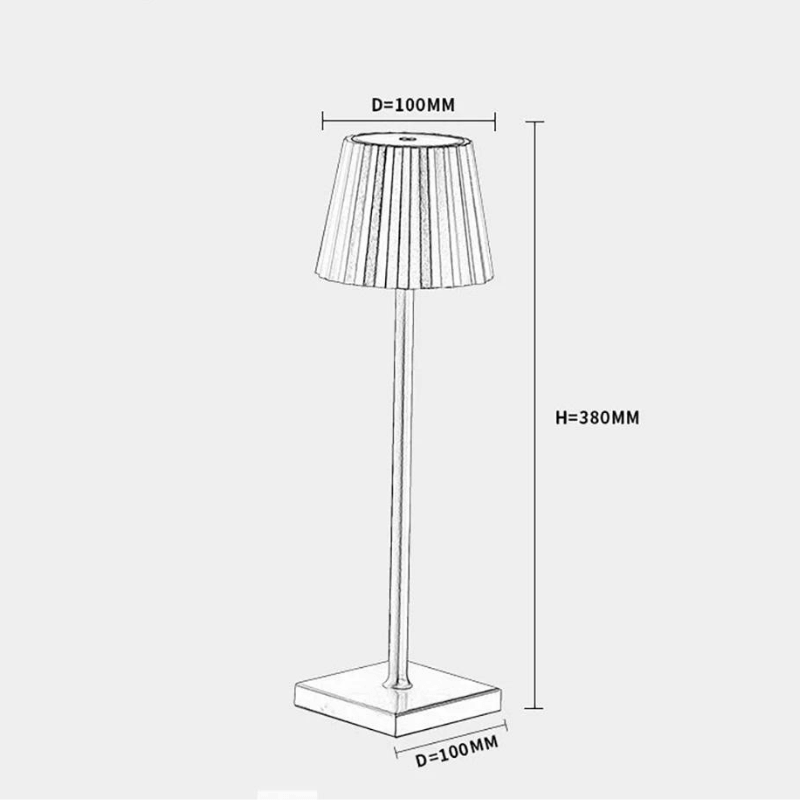 Arlo Wireless Table Lamp | Touch Control & USB Charging for Living Room