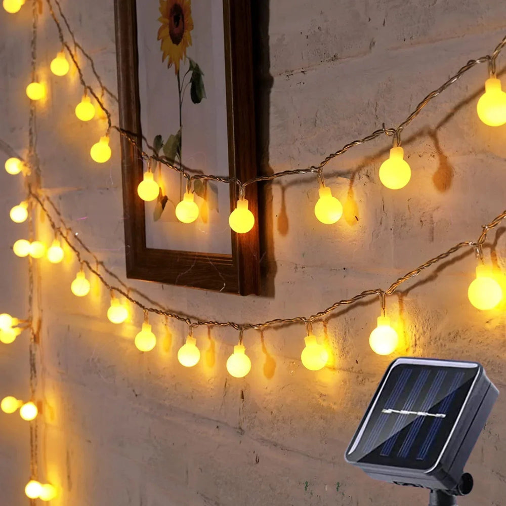Outdoor Fairy Lights Solar String Waterproof Garden Decor