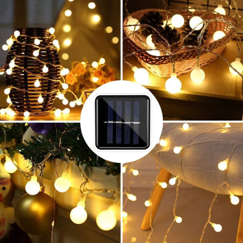 Outdoor Fairy Lights Solar String Waterproof Garden Decor