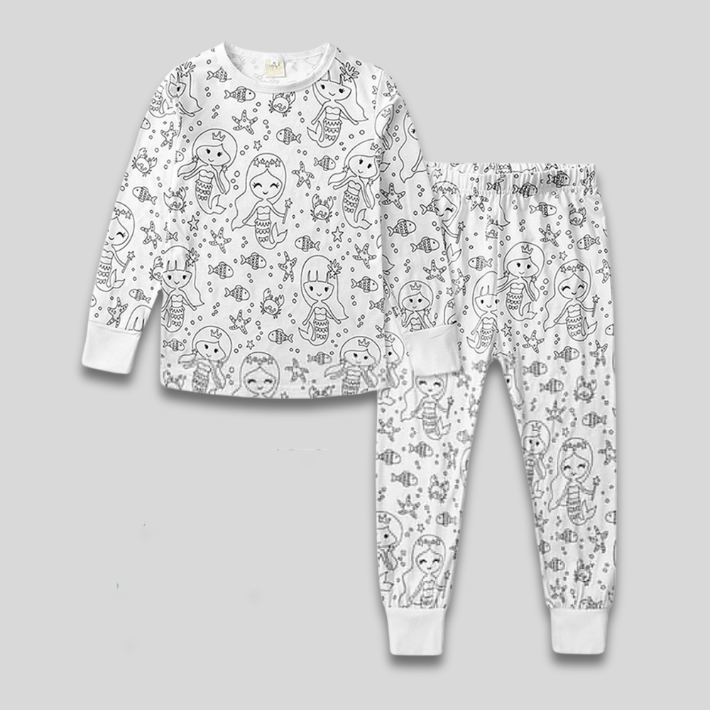Kids Cozy Christmas Pajama Set - Long Sleeve Two Piece