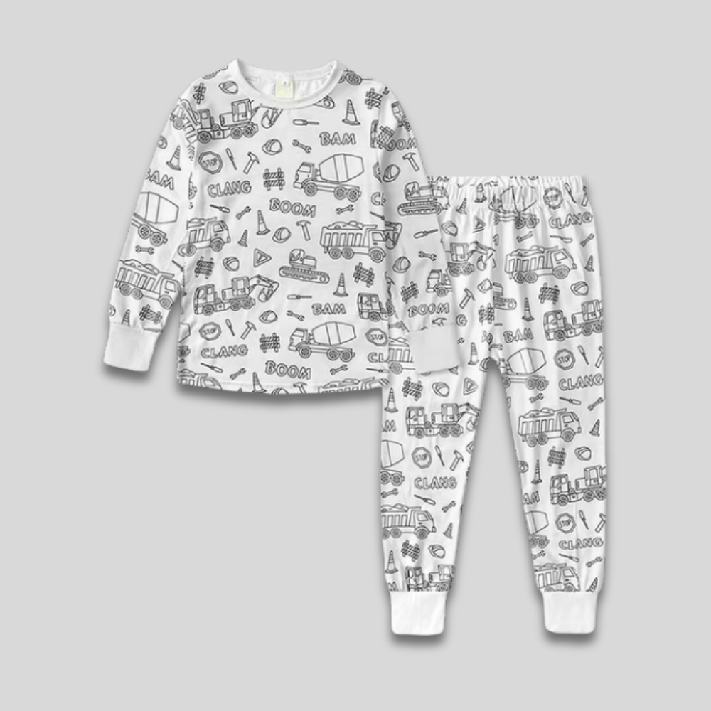 Kids Cozy Christmas Pajama Set - Long Sleeve Two Piece