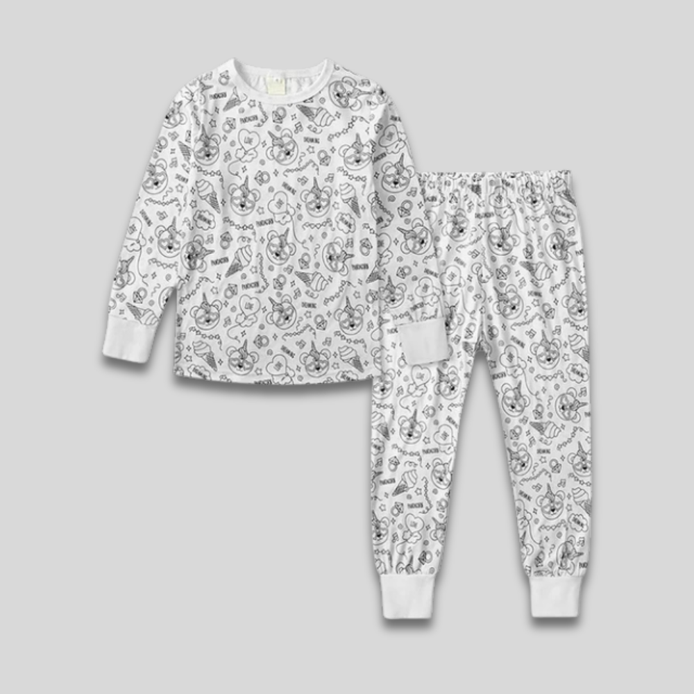 Kids Cozy Christmas Pajama Set - Long Sleeve Two Piece
