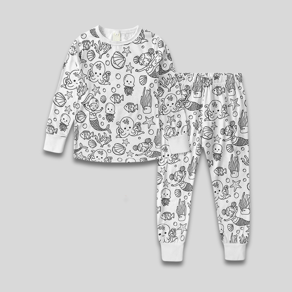 Kids Cozy Christmas Pajama Set - Long Sleeve Two Piece