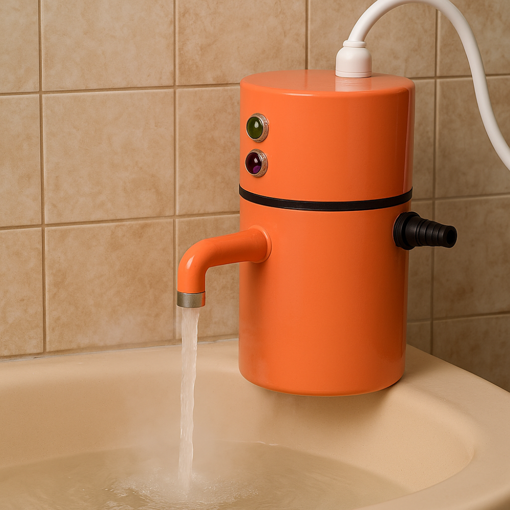 Portable Instant Water Heater Bathroom Kitchen Sink Use