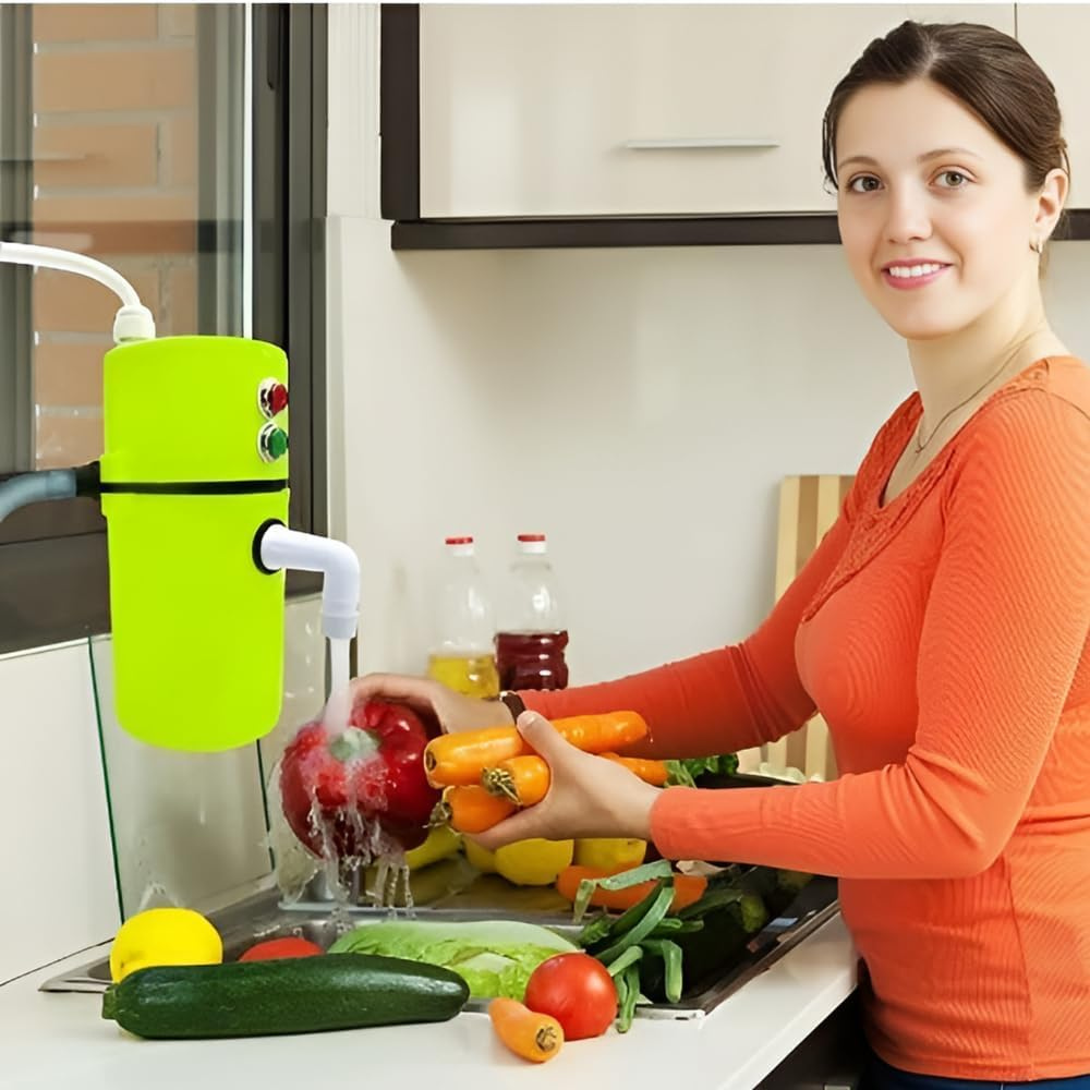 Portable Instant Water Heater Bathroom Kitchen Sink Use