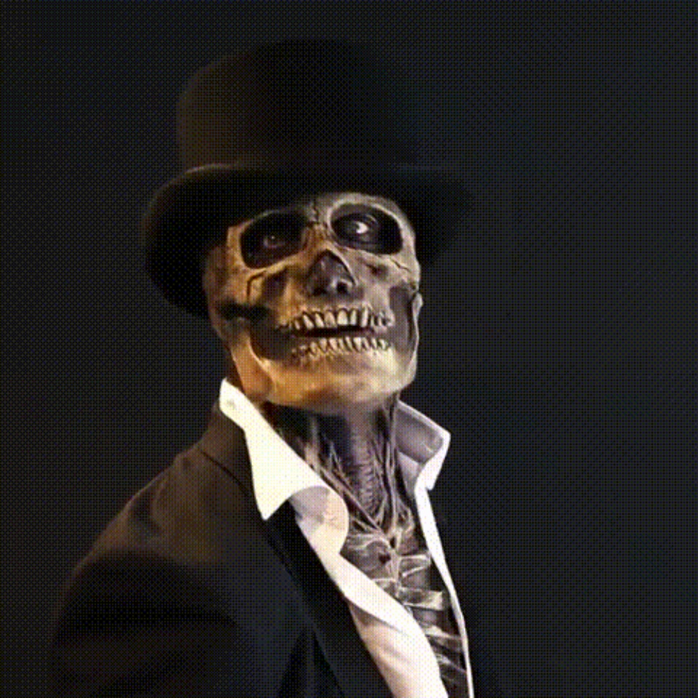 Skull Mask with Brain Detail