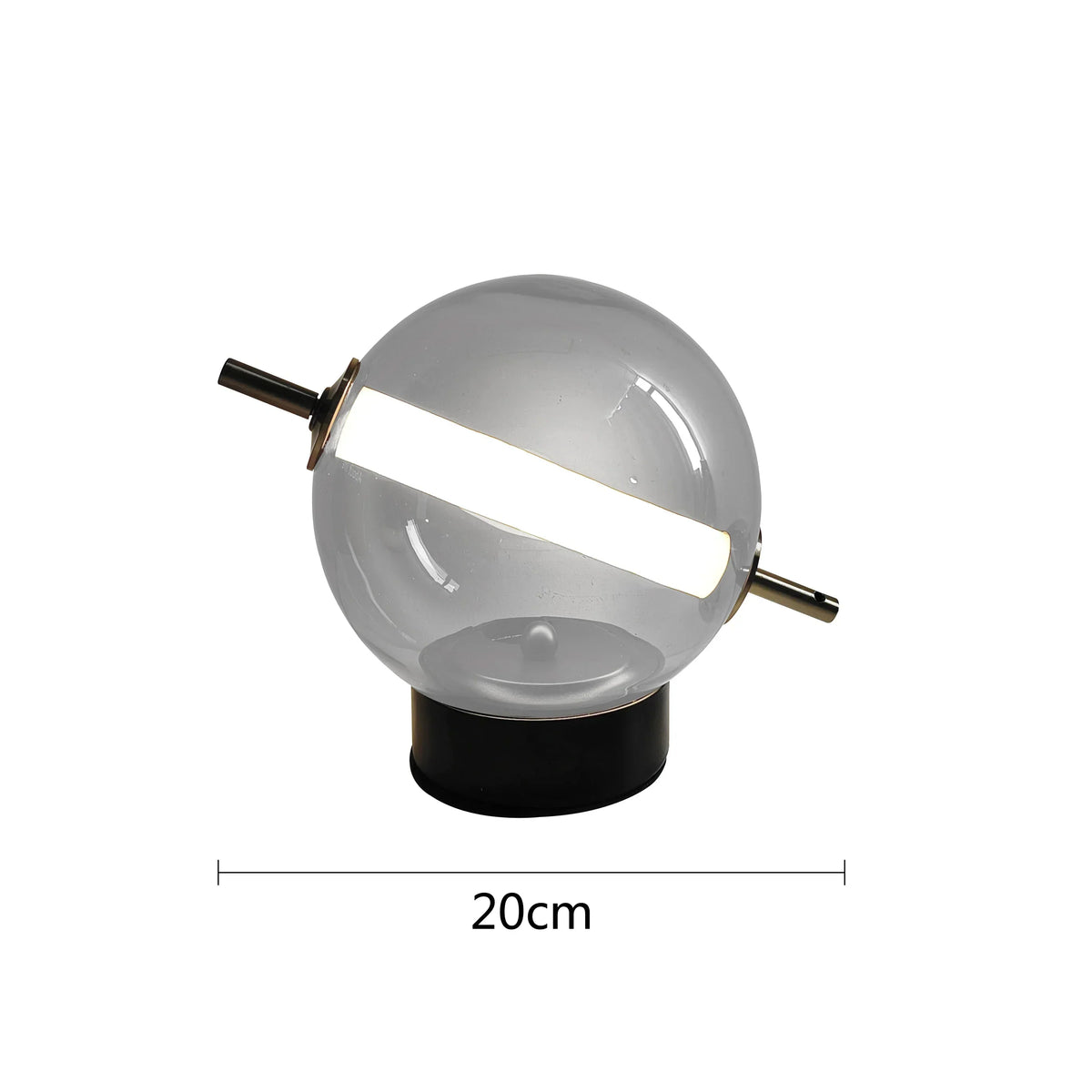 Retro Glass Table Lamp – Vintage Design with Modern LED Light for Stylish Illumination