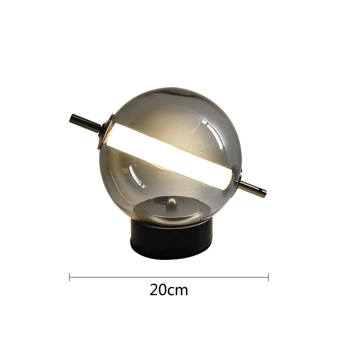 Retro Glass Table Lamp – Vintage Design with Modern LED Light for Stylish Illumination