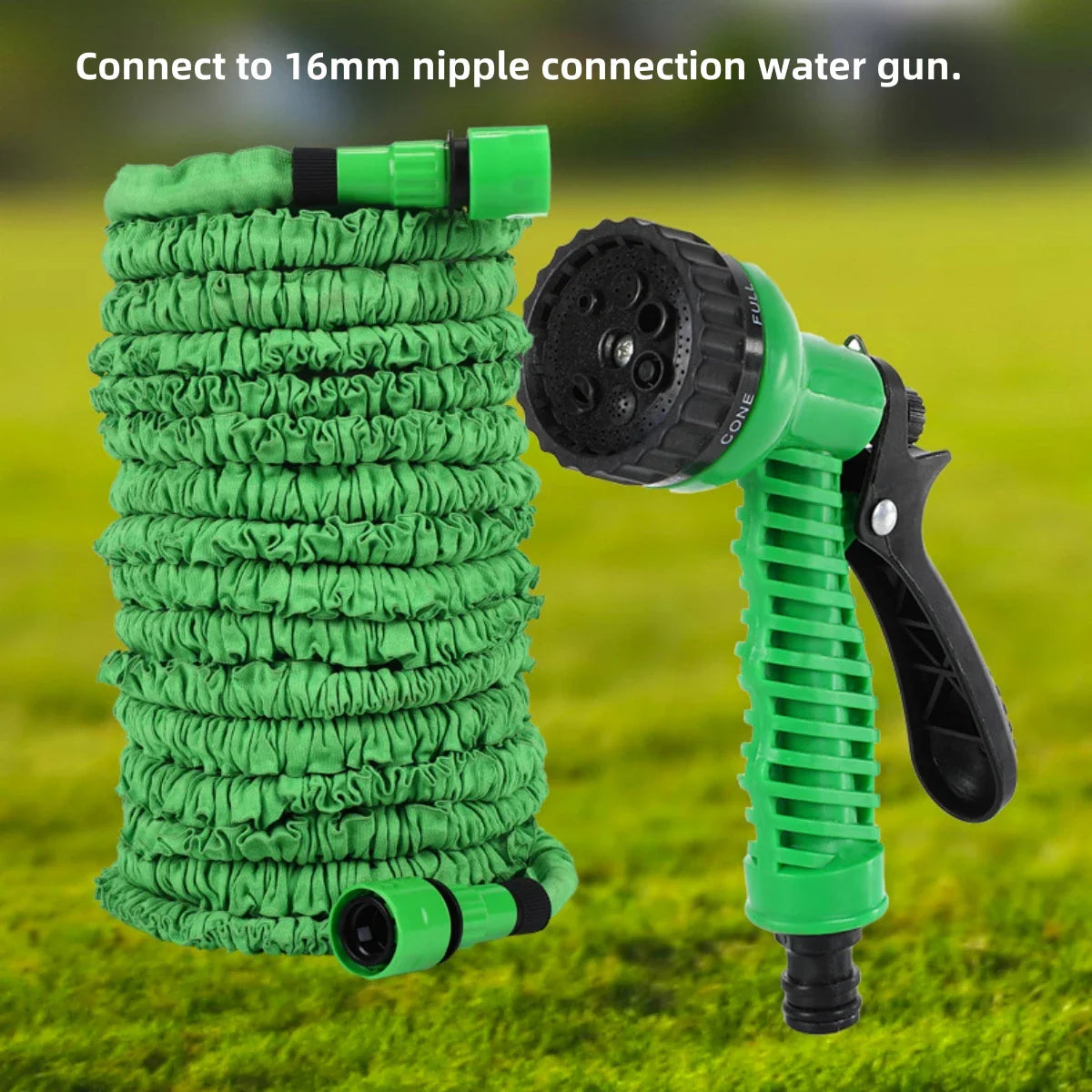 25FT-200FT Expandable Magic Hose 7 Water Spraying Functions, Durable Materials Home Garden Watering Tools Lightweight Design