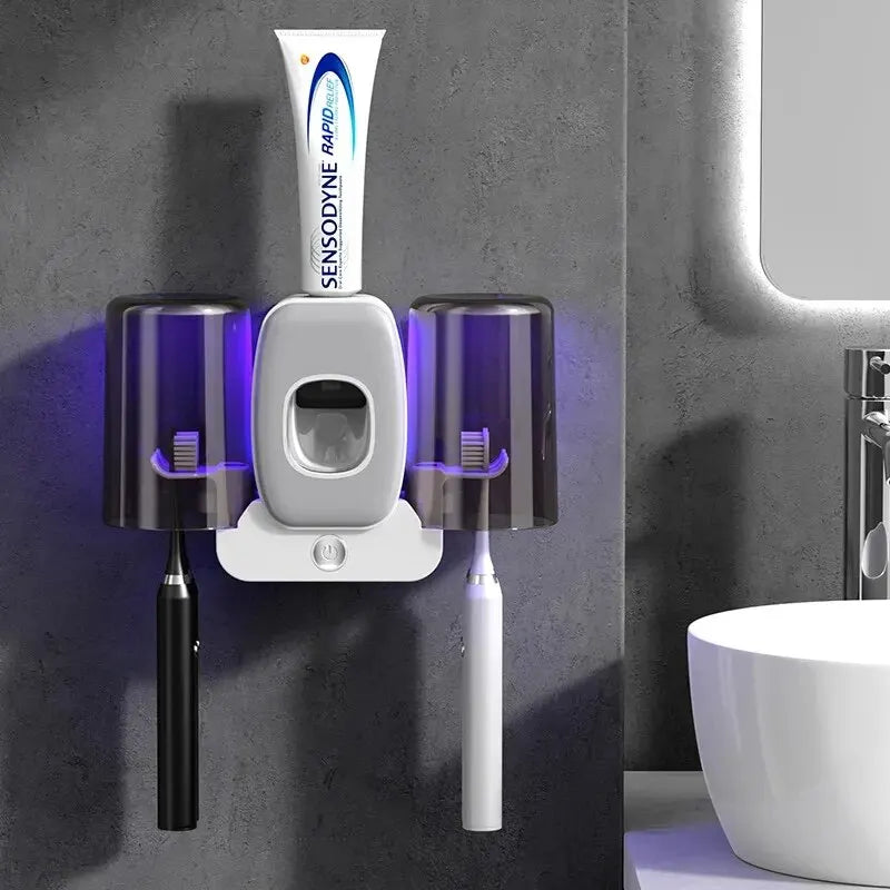 Smart UV Sterilizing Toothbrush Holder