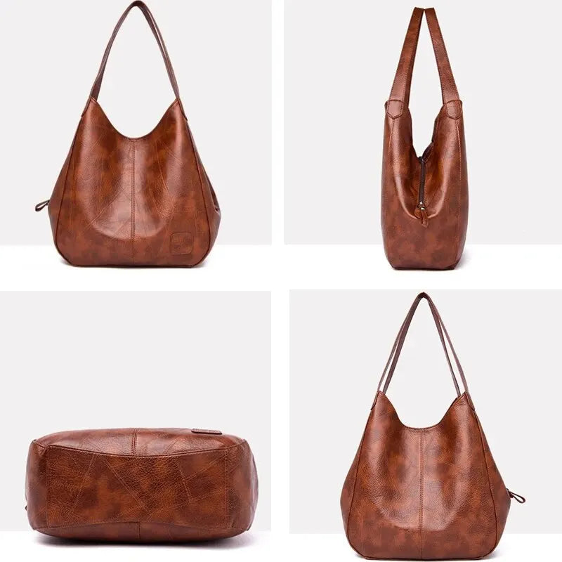Vegan leather tote bag for work | TRIESTE