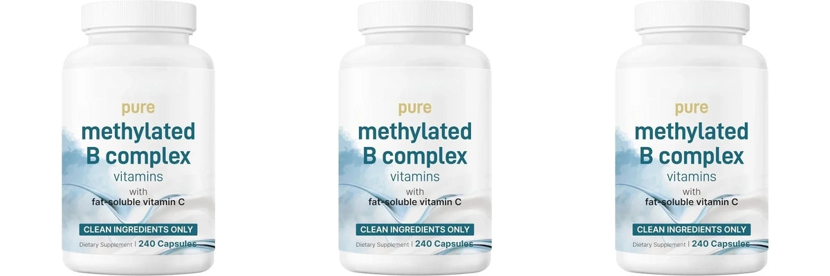 Methylated Vitamin B Complex 240 Capsules with Folate, B12, Thiamin, Inositol, Choline and Vitamin C