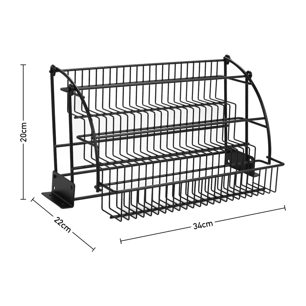 3-Tier Pull Down Spice Rack Organiser