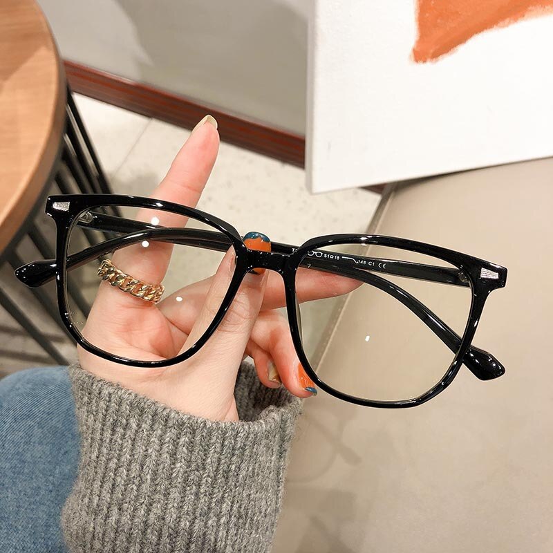 Optimized Product Title: Unisex Myopia Prescription Glasses with Blue Light Blocking Lenses - Lightweight Plastic Frame Eyewear for Nearsighted Vision Correction