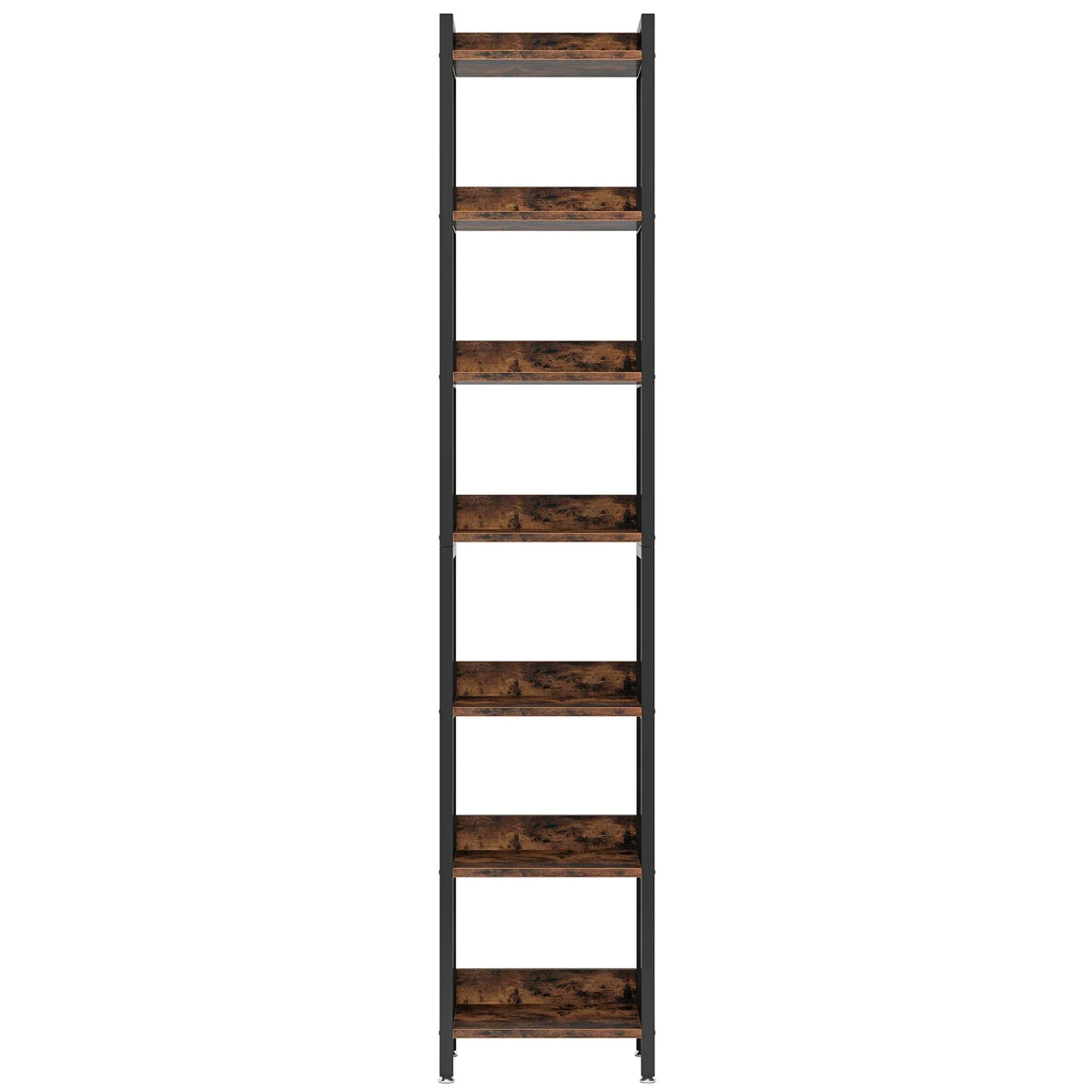 7-Tier Extra Tall Narrow Bookshelf for Small Spaces