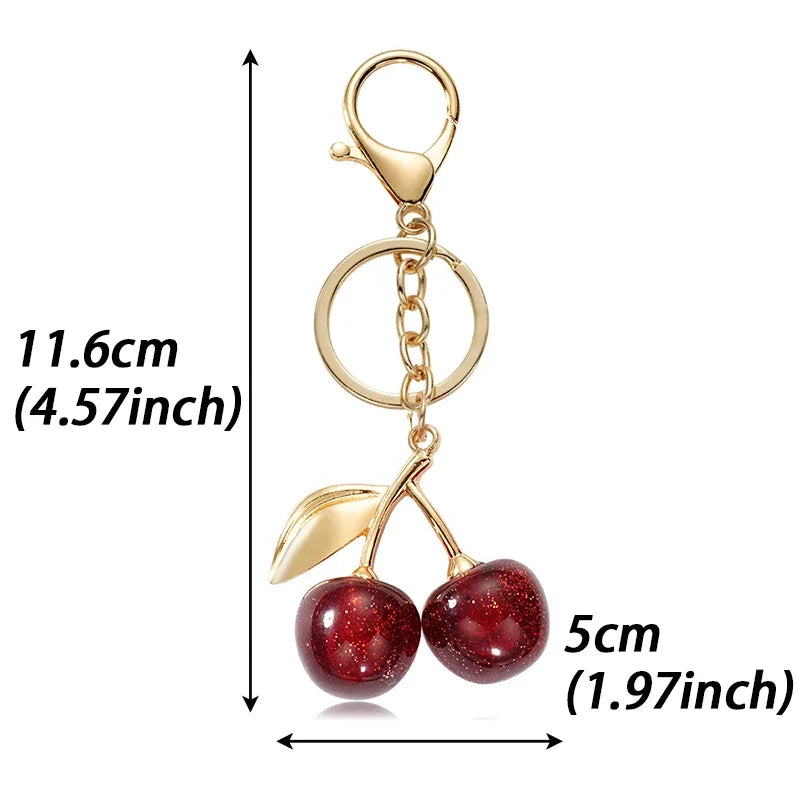 Cherry Bag Charm Set of 2