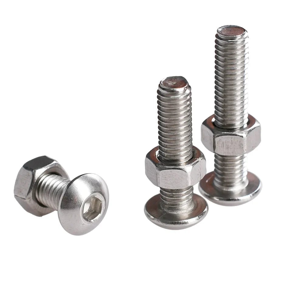 M6 Nuts and Bolts Set 304 Stainless Steel Hex Socket